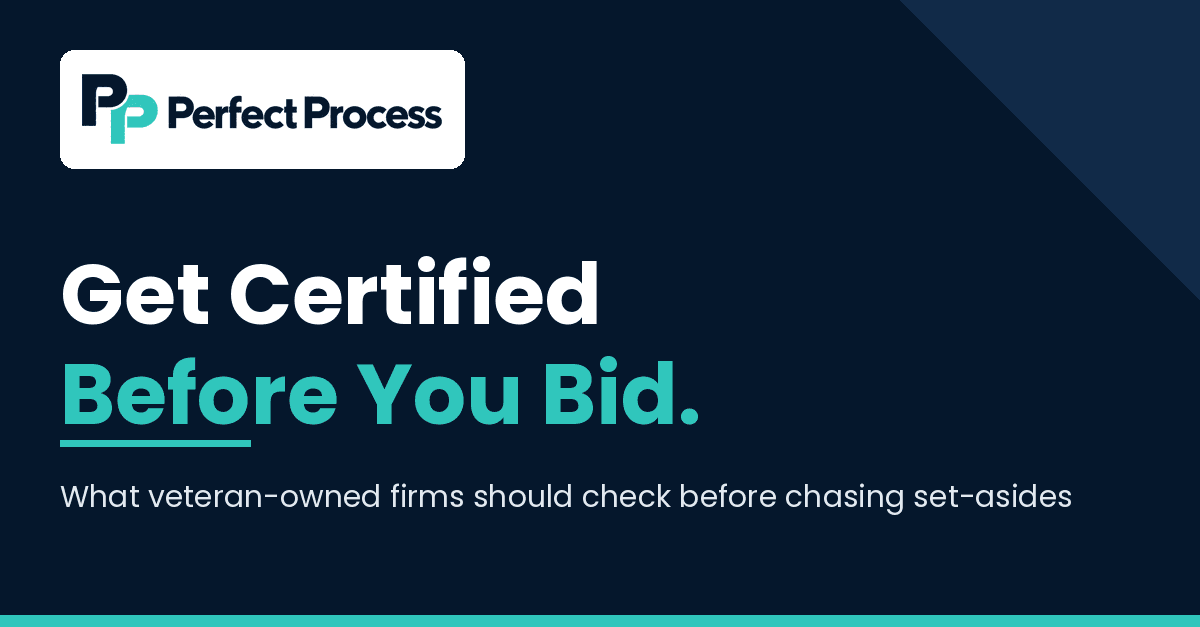 Veteran-Owned? Check Your VetCert Before You Bid